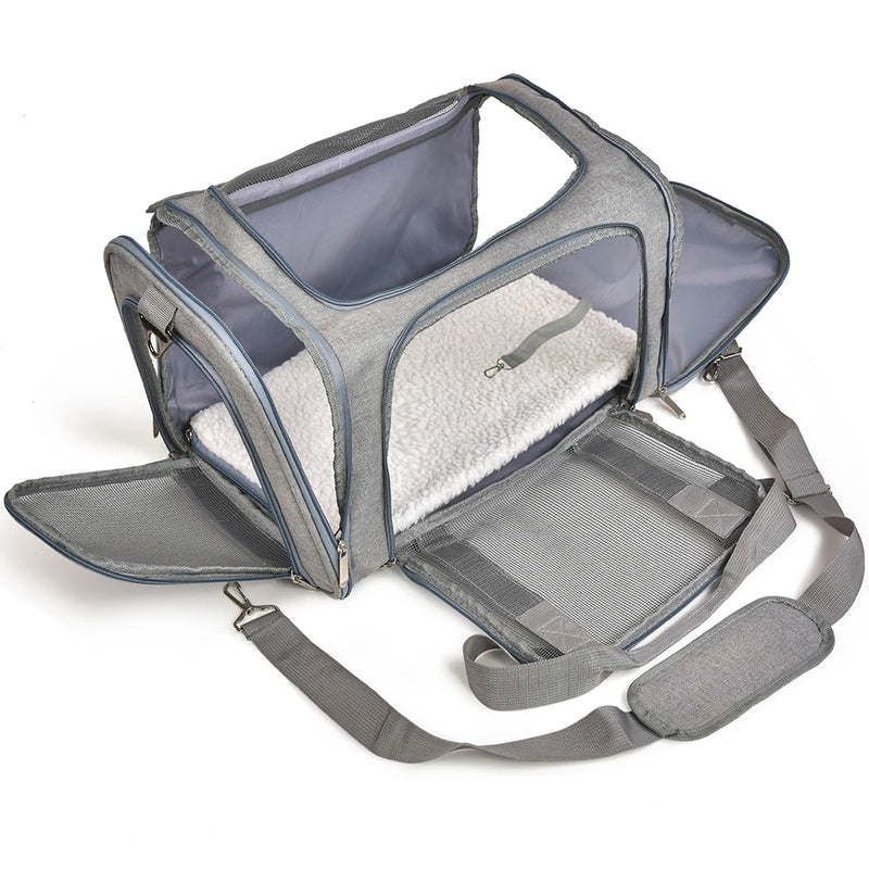 Bolsa de Transporte Premium PETRAVEL - Conforto e Segurança para Seu Pet em Todas as Viagens!