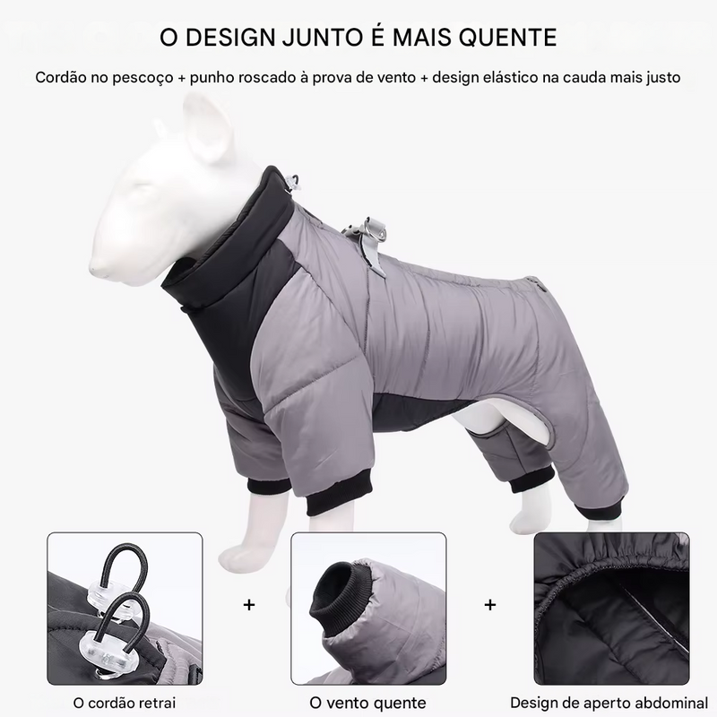 Casaco de Inverno Impermeável para Cães - Estilo, Conforto e Proteção para Seu Melhor Amigo!