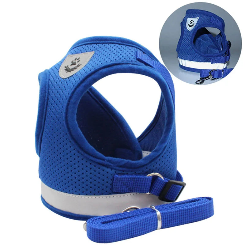 Peitoral com Guia Refletivo e Ajustável – Conforto e Segurança para seu Pet! 🐾✨