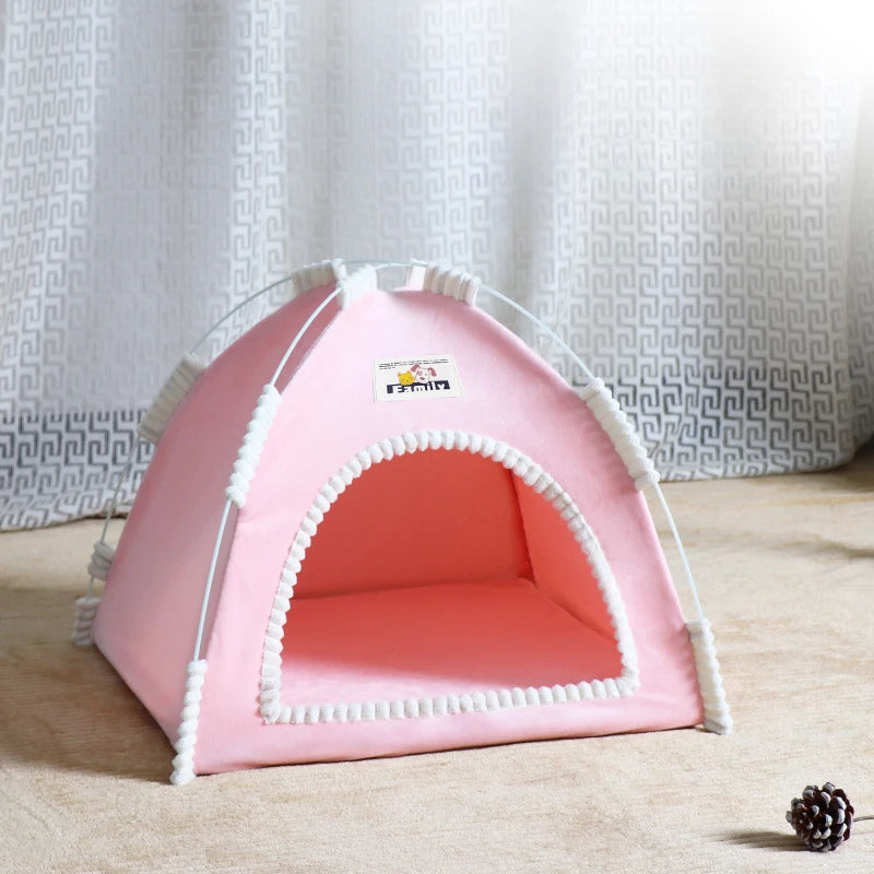 🐾 Tenda Dobrável 4 Estações – O Refúgio de Conforto Que Seu Pet Merece!