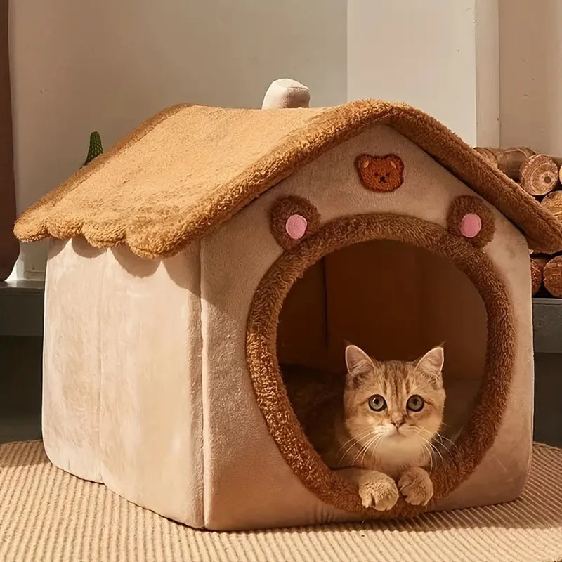 Casinha de Fibra para Gatos e Cachorros de Pequeno Porte - O Refúgio de Conforto que Seu Pet Merece!