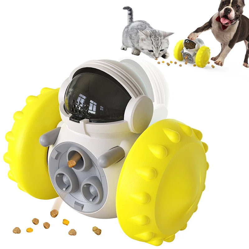 Brinquedo Dispensador de Petiscos - Diversão Inteligente para Seu Cão e Gato!