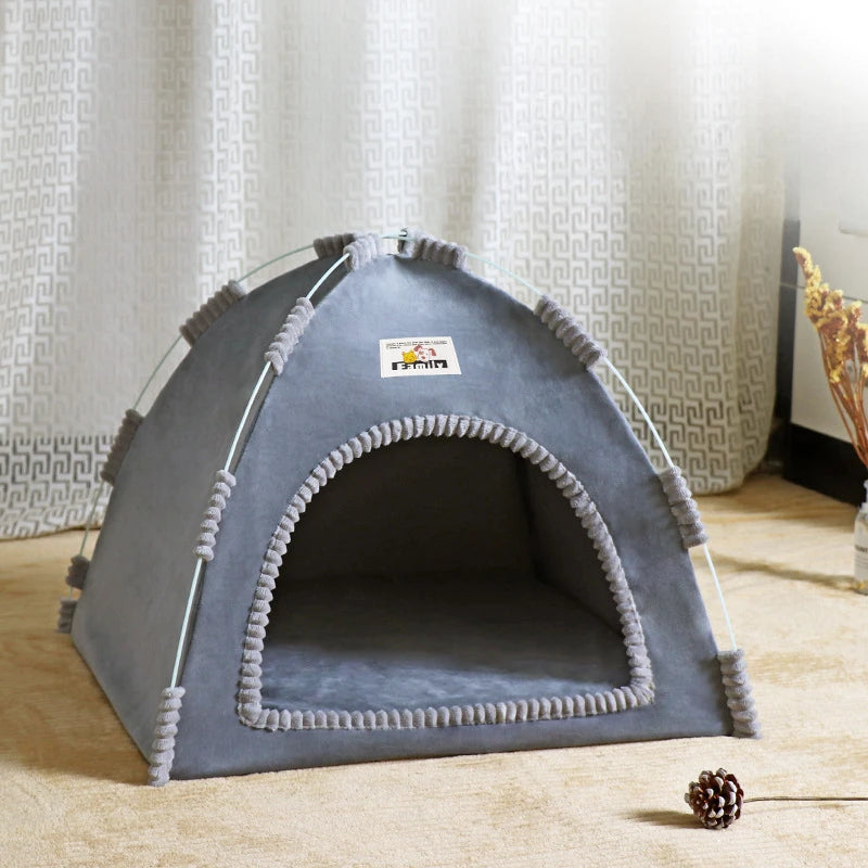🐾 Tenda Dobrável 4 Estações – O Refúgio de Conforto Que Seu Pet Merece!