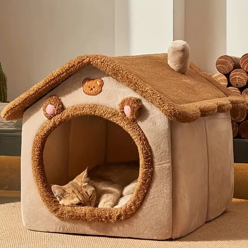 Casinha de Fibra para Gatos e Cachorros de Pequeno Porte - O Refúgio de Conforto que Seu Pet Merece!