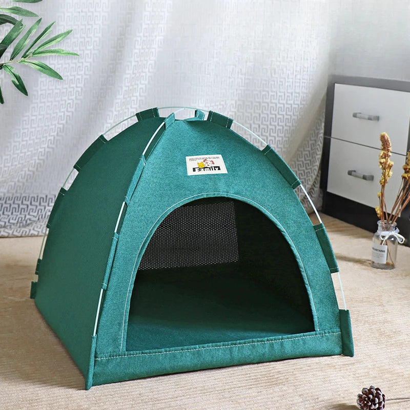 🐾 Tenda Dobrável 4 Estações – O Refúgio de Conforto Que Seu Pet Merece!