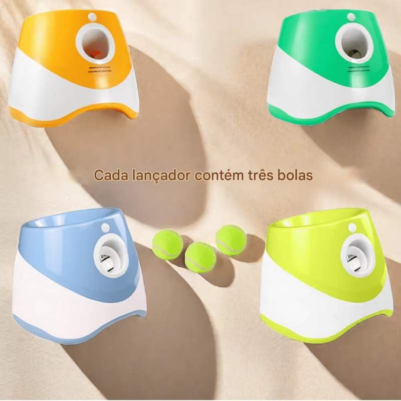 LANÇADOR AUTOMÁTICO DE BOLAS PARA CÃES - DIVERSÃO INTELIGENTE E INTERATIVA!