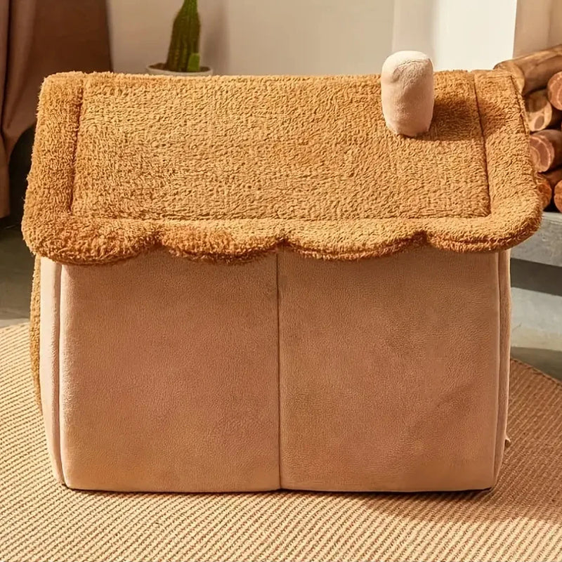 Casinha de Fibra para Gatos e Cachorros de Pequeno Porte - O Refúgio de Conforto que Seu Pet Merece!