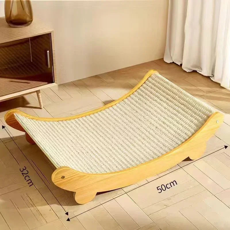 Cama Arranhador de Madeira Multifuncional - Diversão e Conforto para Seu Gato!
