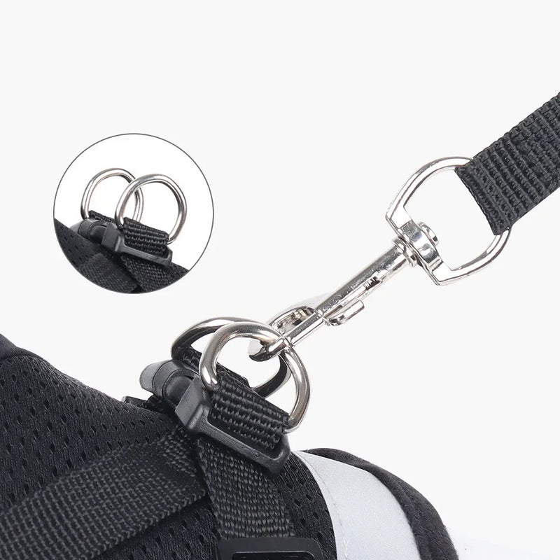Peitoral com Guia Refletivo e Ajustável – Conforto e Segurança para seu Pet! 🐾✨