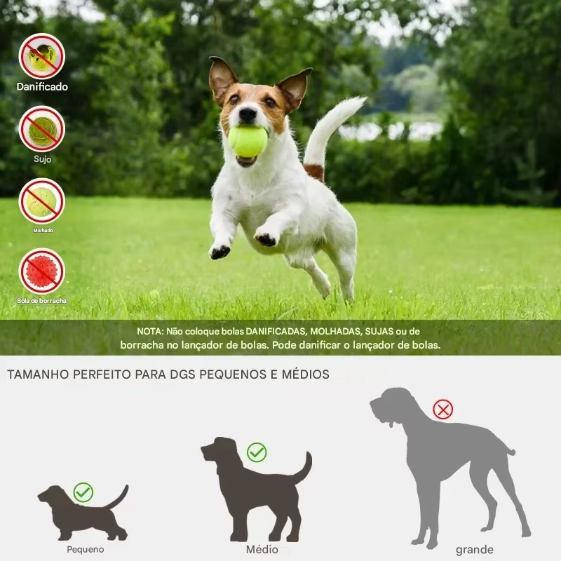 LANÇADOR AUTOMÁTICO DE BOLAS PARA CÃES - DIVERSÃO INTELIGENTE E INTERATIVA!