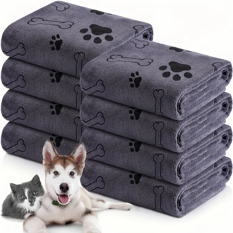 Toalha de Microfibra Super Absorvente – Seca Seu Pet em Segundos!