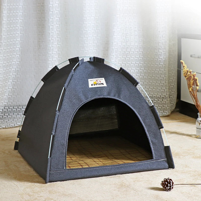 🐾 Tenda Dobrável 4 Estações – O Refúgio de Conforto Que Seu Pet Merece!