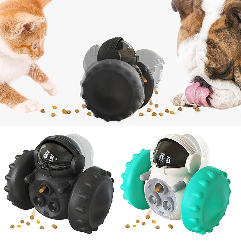 Brinquedo Dispensador de Petiscos - Diversão Inteligente para Seu Cão e Gato!