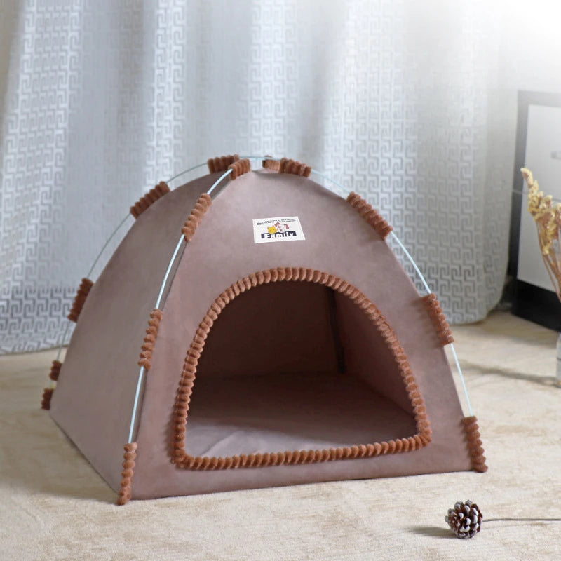 🐾 Tenda Dobrável 4 Estações – O Refúgio de Conforto Que Seu Pet Merece!
