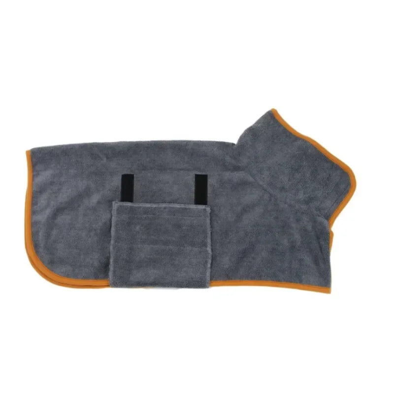 Roupão Toalha Absorvente para Pets – Secagem Rápida e Conforto Após o Banho!