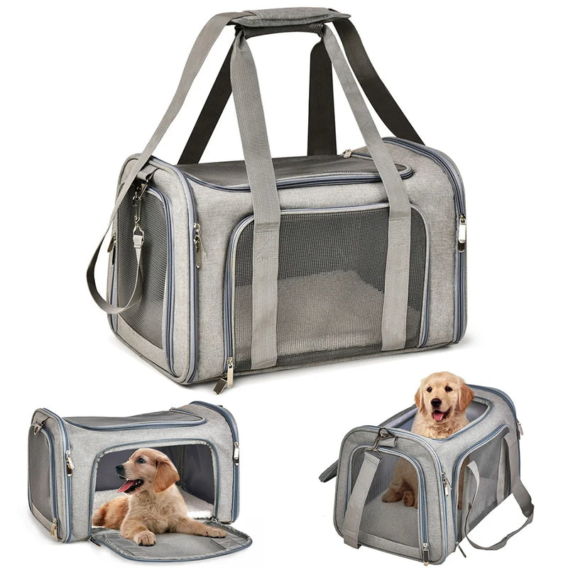 Bolsa de Transporte Premium PETRAVEL - Conforto e Segurança para Seu Pet em Todas as Viagens!